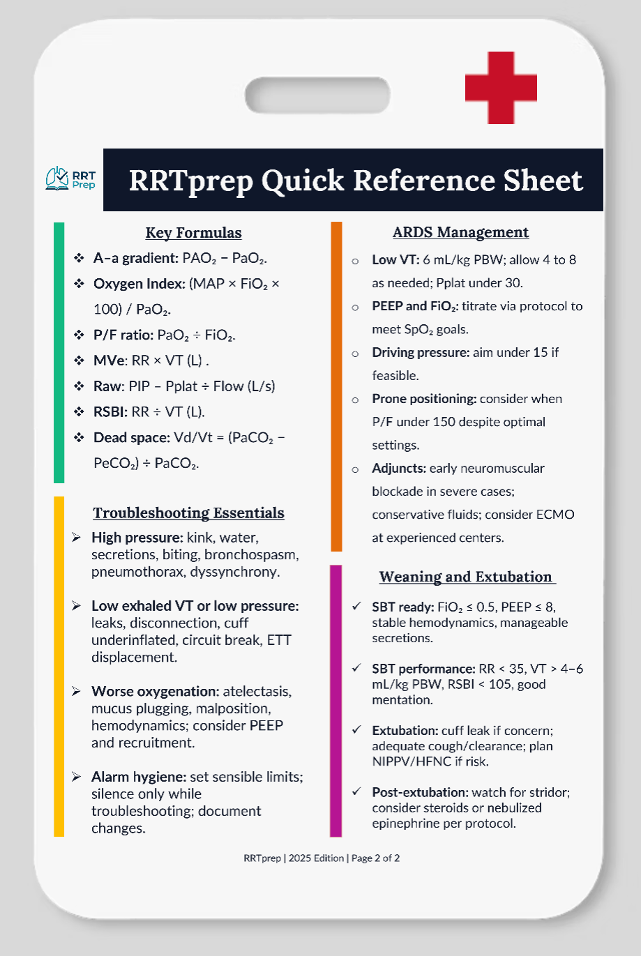 Respiratory Therapist Badge Buddy (2-Sided)