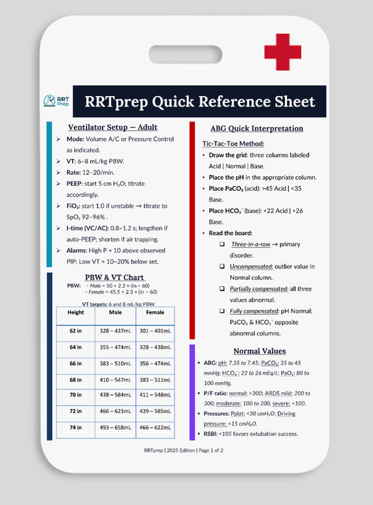 Respiratory Therapist Badge Buddy (2-Sided)